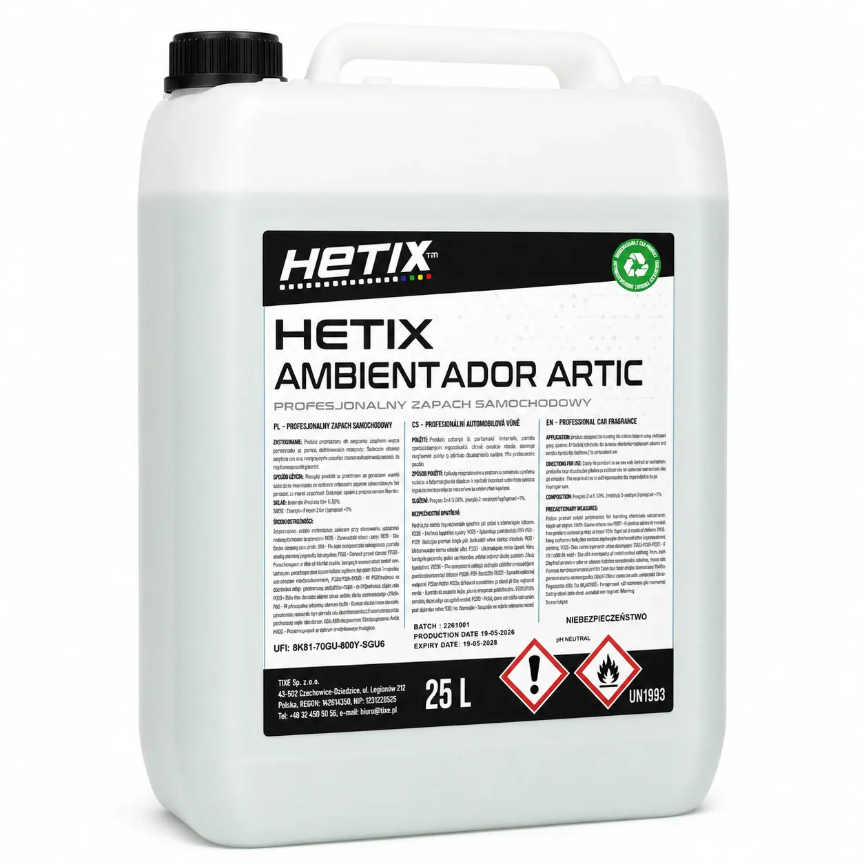 HETIX AMBIENTADOR ARCTIC — opakowanie produktu