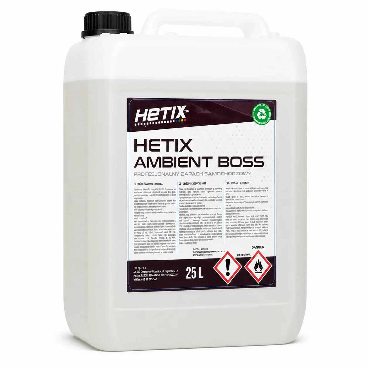 HETIX AMBIENTADOR THE BOSS — opakowanie produktu
