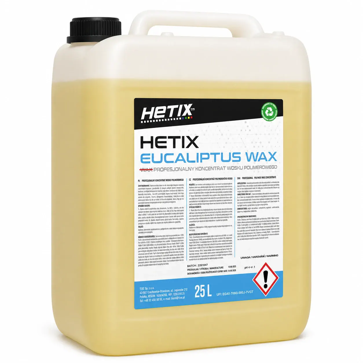 HETIX EUCALIPTUS WAX — opakowanie produktu