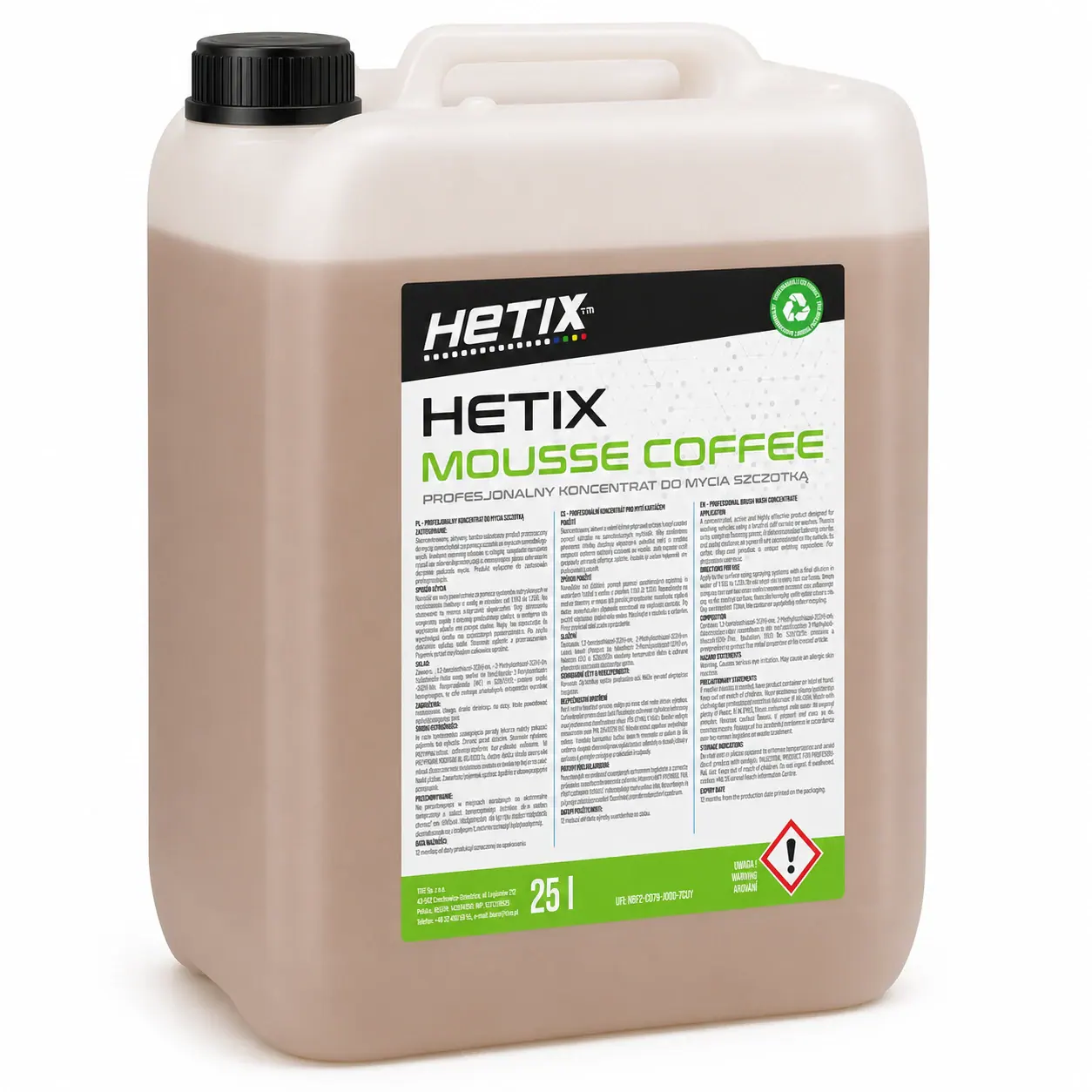 HETIX MOUSSE COFFEE — opakowanie produktu