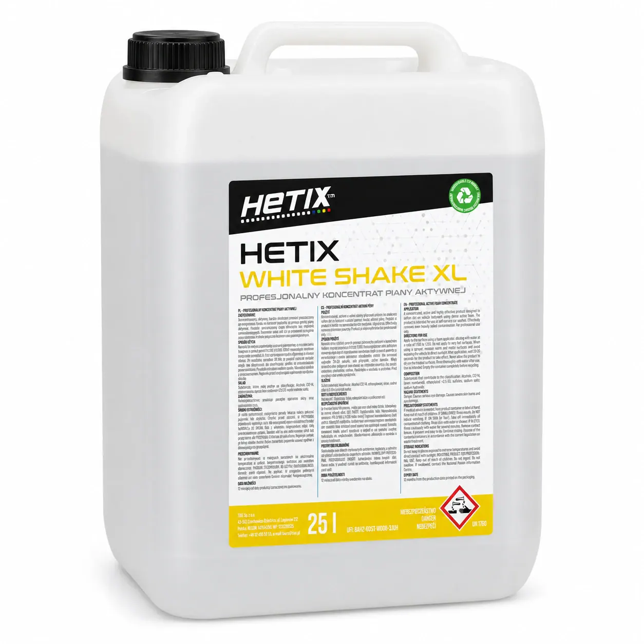 HETIX WHITE SHAKE XL — opakowanie produktu
