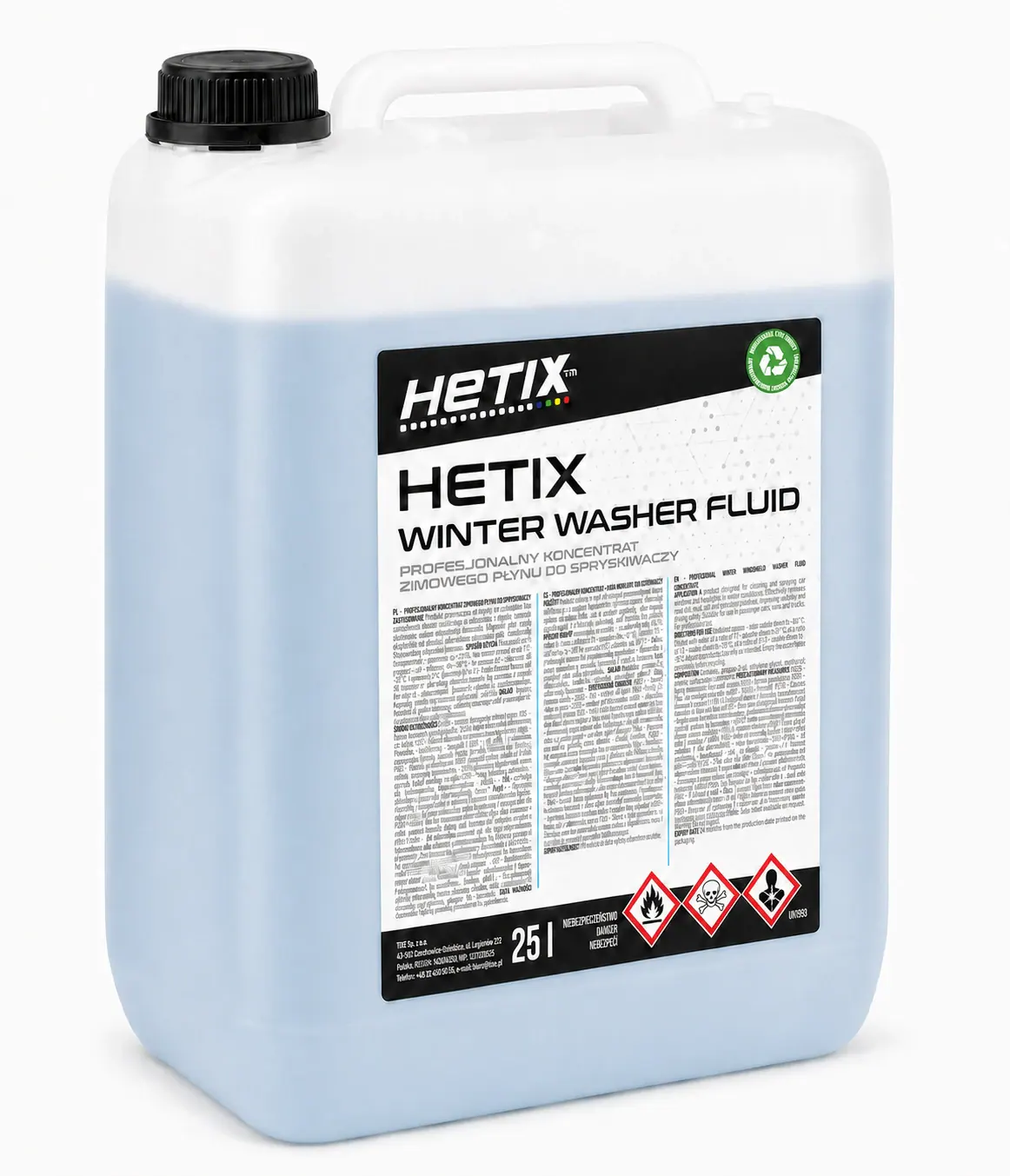 HETIX WINTER WASHER FLUID — opakowanie produktu