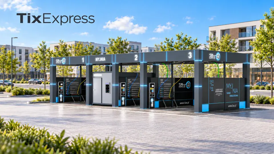 Wizualizacja myjni TixExpress