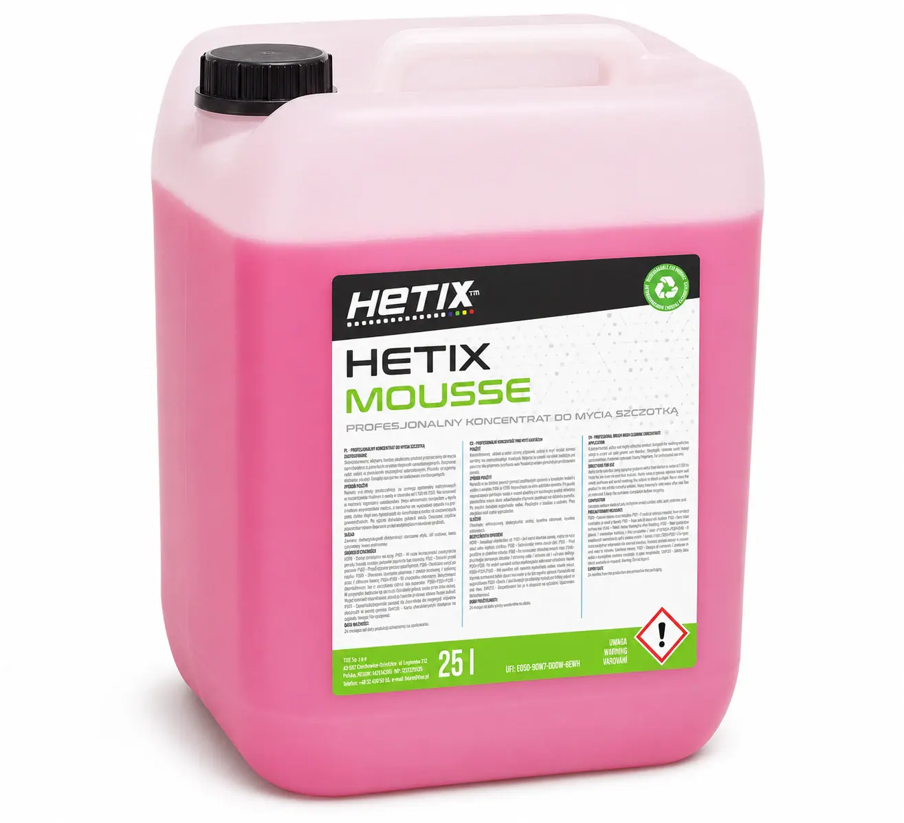 HETIX MOUSSE — piana do myjni
