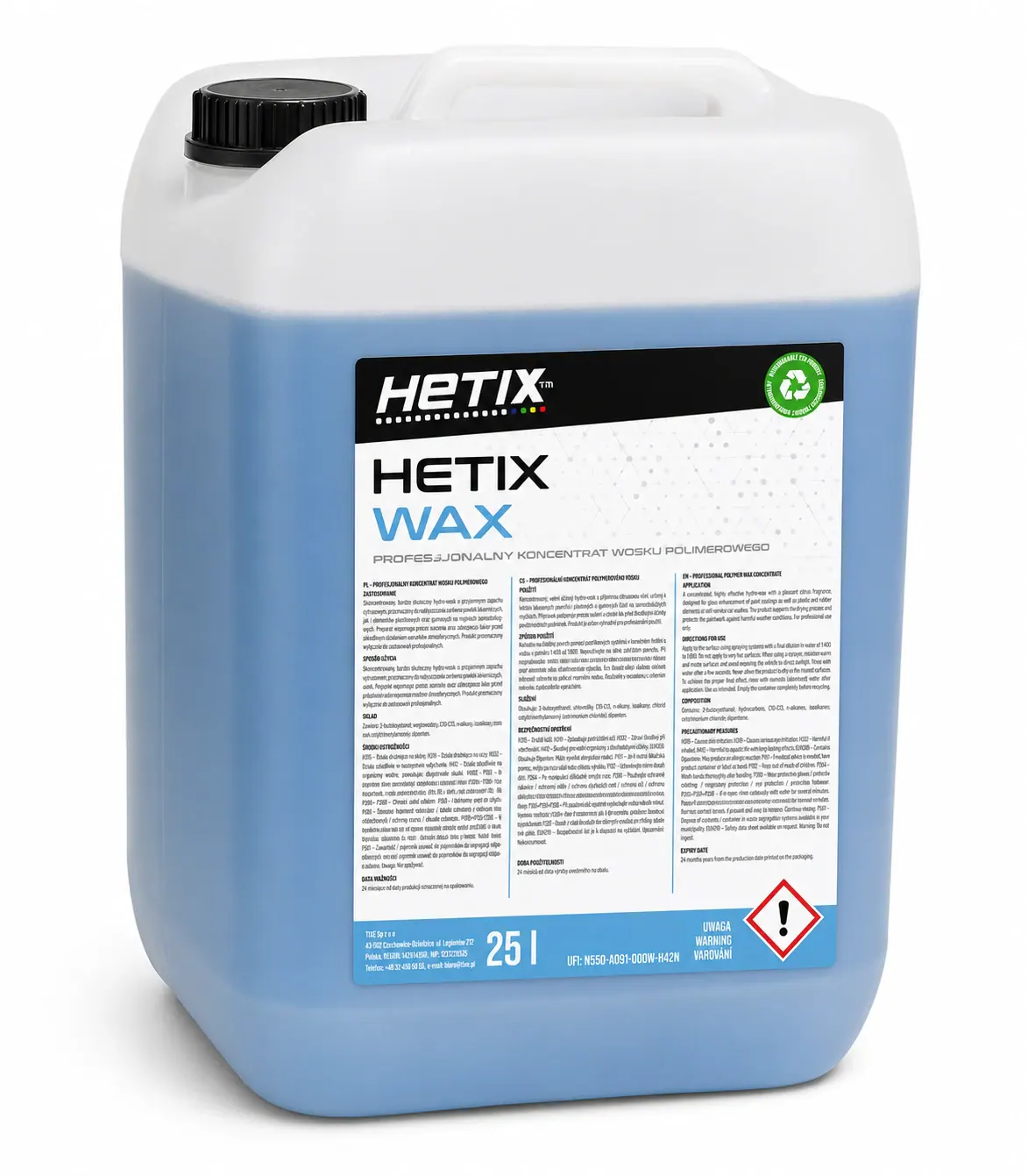 HETIX WAX — wosk do myjni
