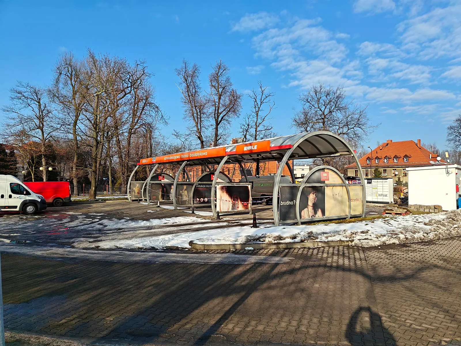 Myjnia w Zabrzu przed modernizacją oznakowania